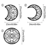 Black Moon Phase Wall Hanging tag1