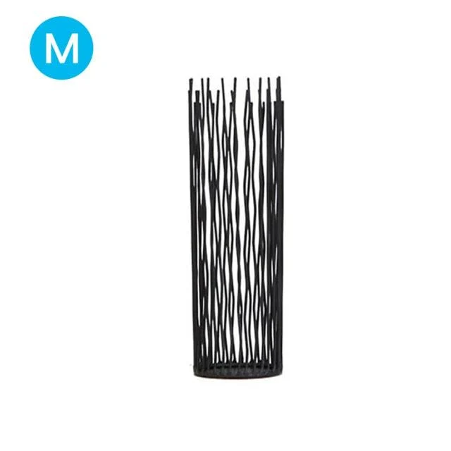 Black Morden Metal Hollow Out Metal Iron Candle Holder Cage -  - #tag1#
