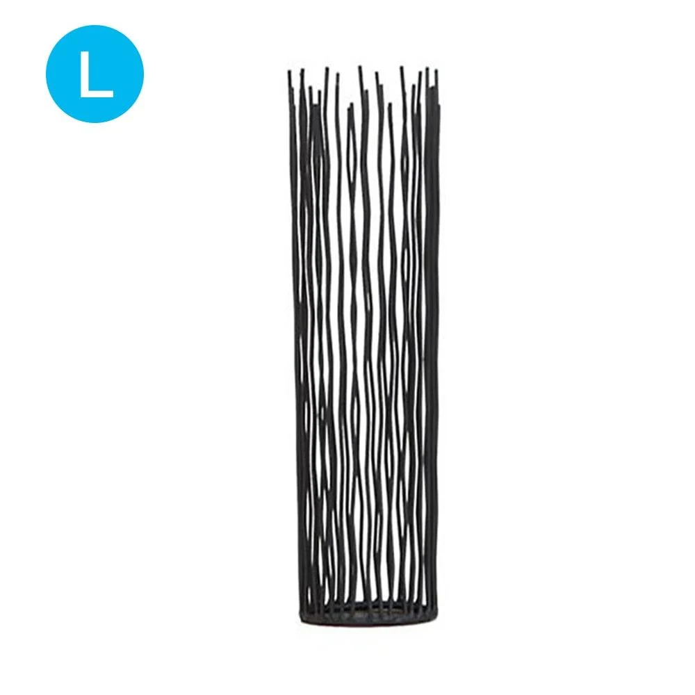Black Morden Metal Hollow Out Metal Iron Candle Holder Cage -  - #tag1#