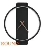 Black Neon Wall Clock
