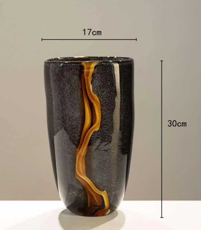 Black Orion Tabletop Vase Glass -  - #tag1#