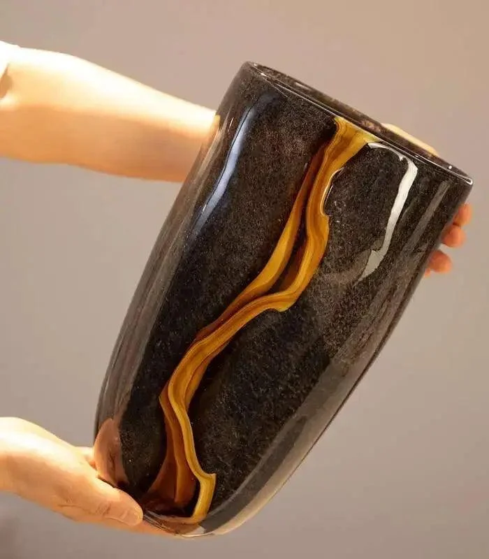 Black Orion Tabletop Vase Glass -  - #tag1#