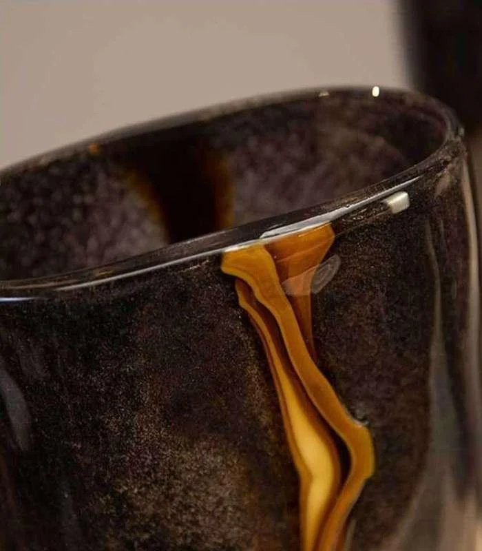 Black Orion Tabletop Vase Glass -  - #tag1#