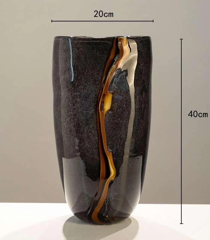 Black Orion Tabletop Vase Glass -  - #tag1#
