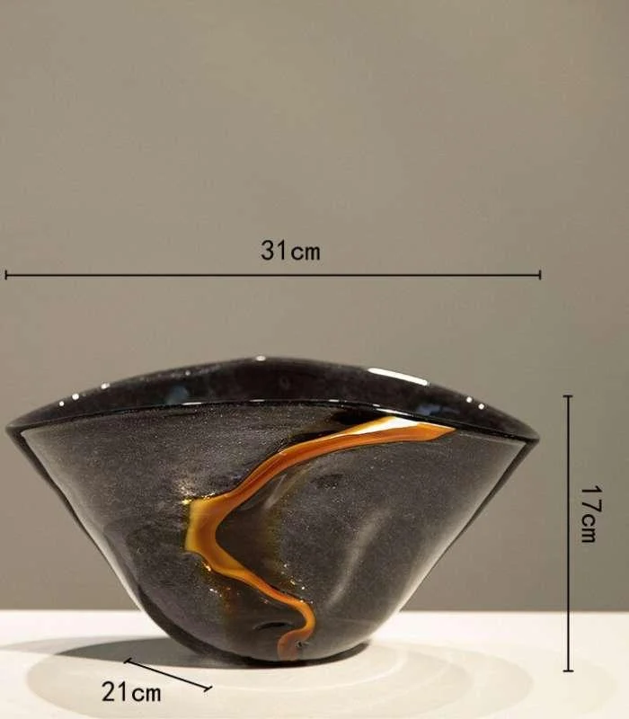Black Orion Tabletop Vase Glass -  - #tag1#