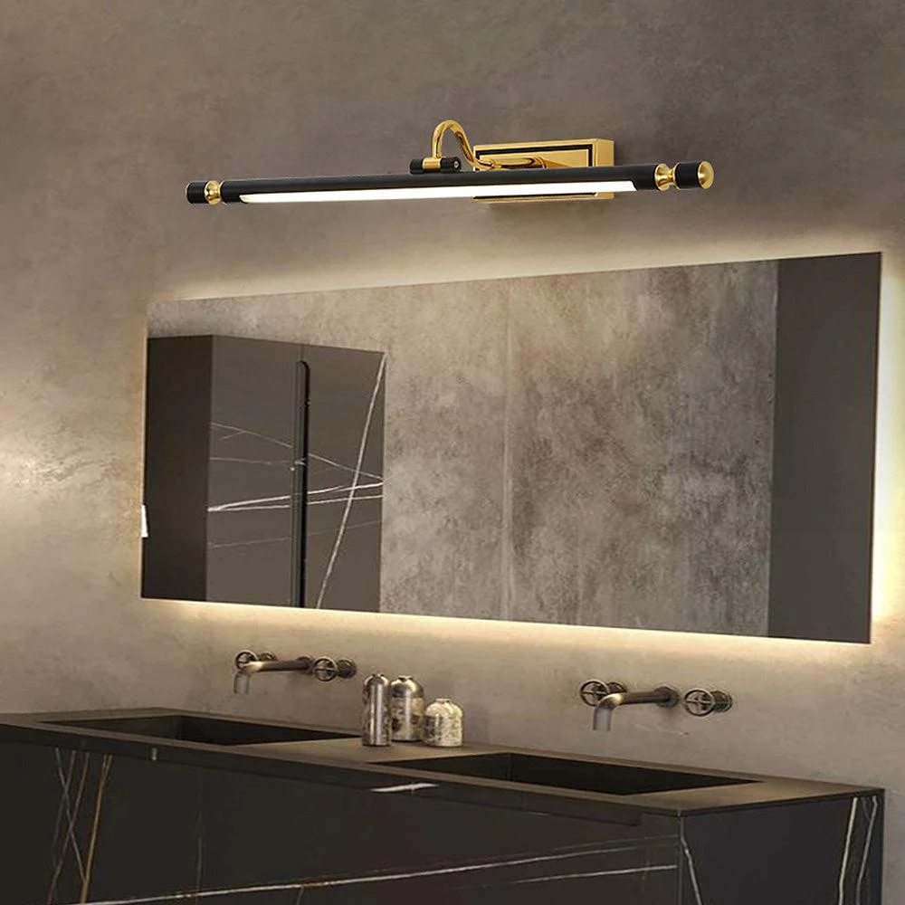 Black Simple LED Bathroom Mirror Wall Lamp -  - #tag1#