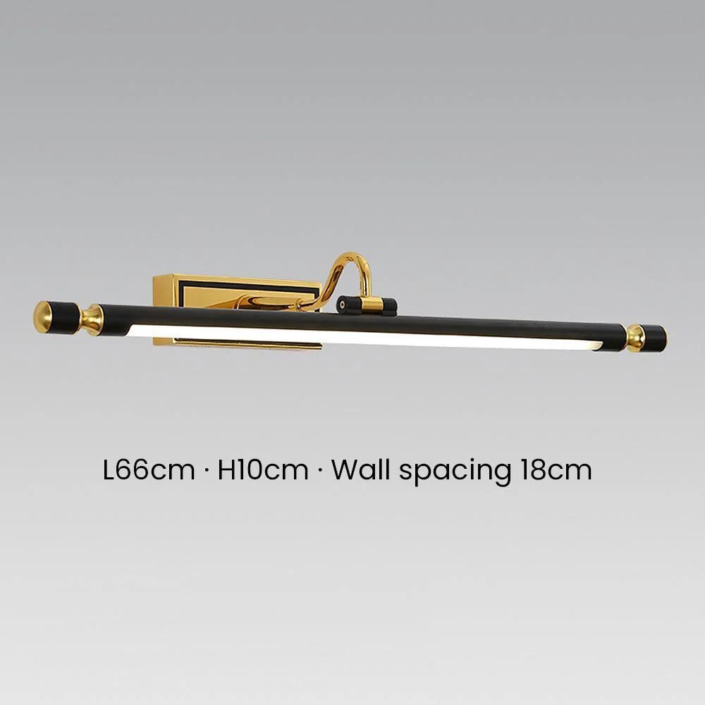 Black Simple LED Bathroom Mirror Wall Lamp -  - #tag1#