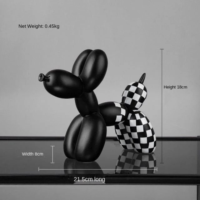 Black & White Balloon Dog -  - #tag1#