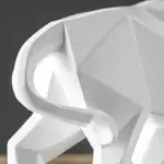 Black White Bull Abstract Animal Ornaments Gift Sculptures and Statues