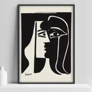 Black & White Face By Picasso - 