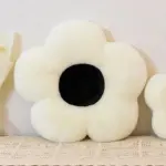 Black_White_Flower_Plush_Pillow_Cushion_-_-_tag1_-4151234 Black White Flower Plush Pillow Cushion tag1