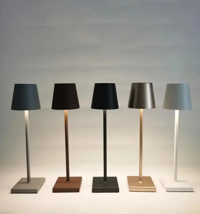 Black White Nordic Small Lamp Lighting LED Charging Decoration