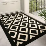 Black_White_Rug_Chess_Table_Pattern_for_Front_Door_Carpet_Decor_-_-4139426 Black White Rug Chess Table Pattern for Front Door Carpet Decor