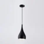 Black White Silver Minimalist LED Pendant Lights tag1