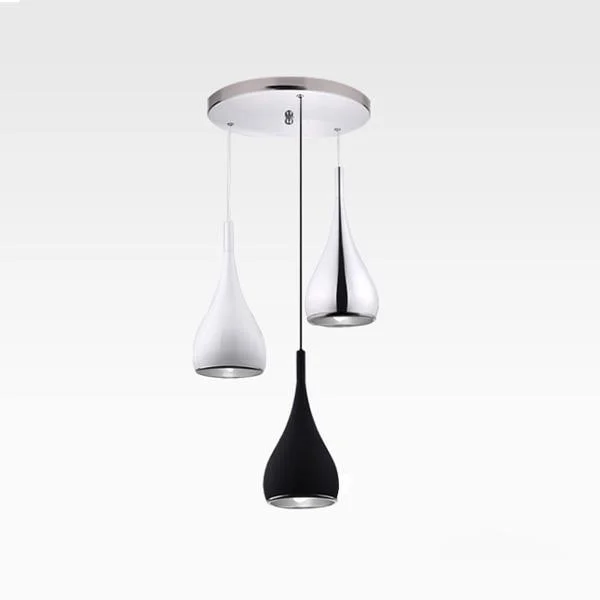 Black, White & Silver Minimalist LED Pendant Lights -  - #tag1#