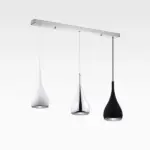 Black White Silver Minimalist LED Pendant Lights tag1