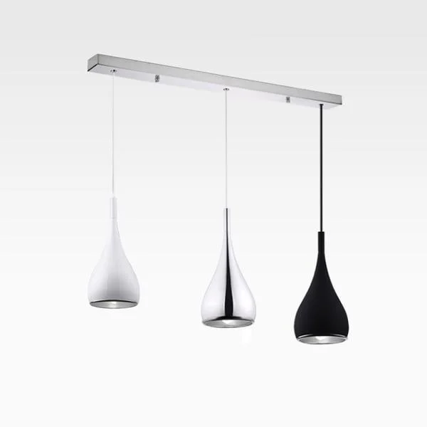 Black, White & Silver Minimalist LED Pendant Lights -  - #tag1#