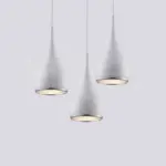 Black White Silver Minimalist LED Pendant Lights tag1