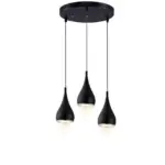 Black White Silver Minimalist LED Pendant Lights tag1
