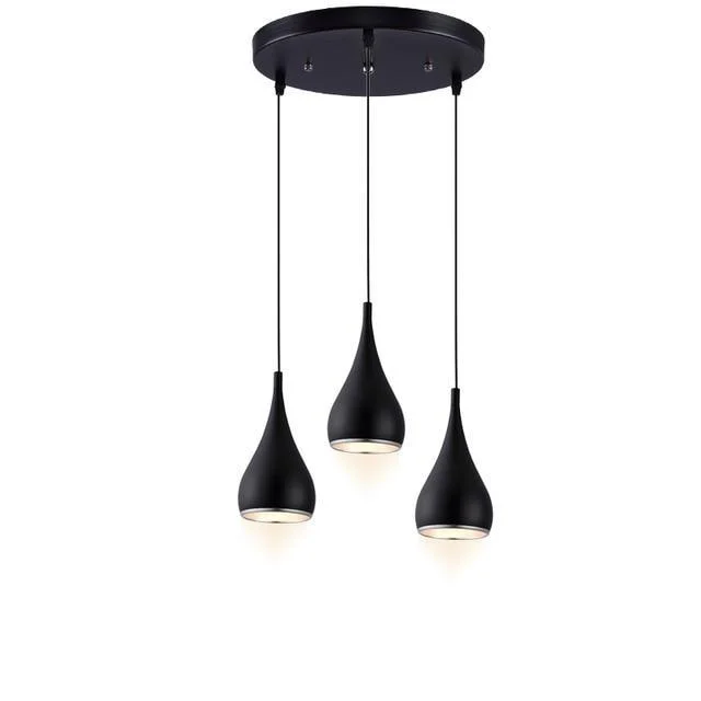 Black, White & Silver Minimalist LED Pendant Lights -  - #tag1#