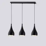Black White Silver Minimalist LED Pendant Lights tag1