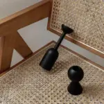 Black Wooden Candlestick Holders tag1