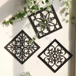 Black Wooden Wall Decor -  - #tag1#