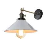 Black and White Vintage Wall Sconce Lamp Indoor Lighting Knob Switch tag1