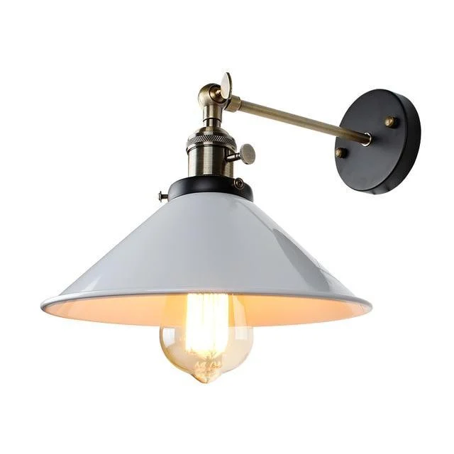Black and White Vintage Wall Sconce Lamp Indoor Lighting Knob Switch -  - #tag1#