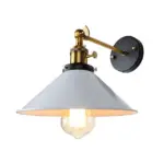 Black and White Vintage Wall Sconce Lamp Indoor Lighting Knob Switch tag1