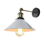 Black and White Vintage Wall Sconce Lamp Indoor Lighting Knob Switch tag1