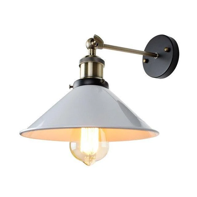 Black and White Vintage Wall Sconce Lamp Indoor Lighting Knob Switch -  - #tag1#