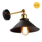 Black and White Vintage Wall Sconce Lamp Indoor Lighting Knob Switch tag1