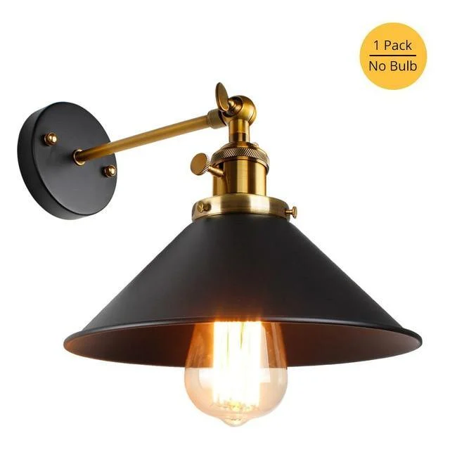Black and White Vintage Wall Sconce Lamp Indoor Lighting Knob Switch -  - #tag1#
