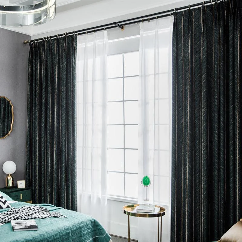 Blackout Luxury Dark Green Curtain -  - #tag1#