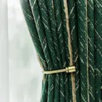 Blackout Luxury Dark Green Curtain tag1