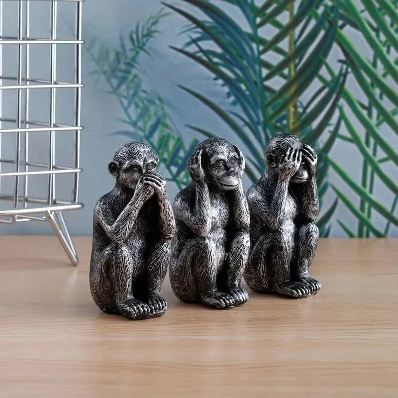 BlissCraft™ | Classic & Vintage Monkey Figurine Decor -  - #tag1#