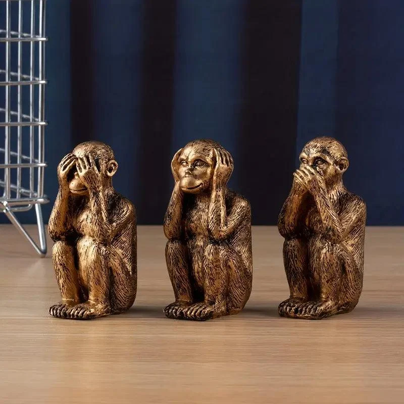 BlissCraft™ | Classic & Vintage Monkey Figurine Decor -  - #tag1#