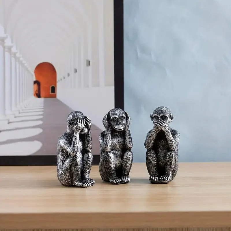 BlissCraft™ | Classic & Vintage Monkey Figurine Decor -  - #tag1#