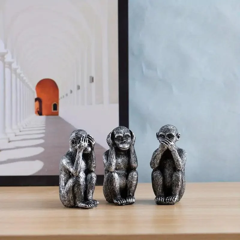 BlissCraft™ | Classic & Vintage Monkey Figurine Decor -  - #tag1#