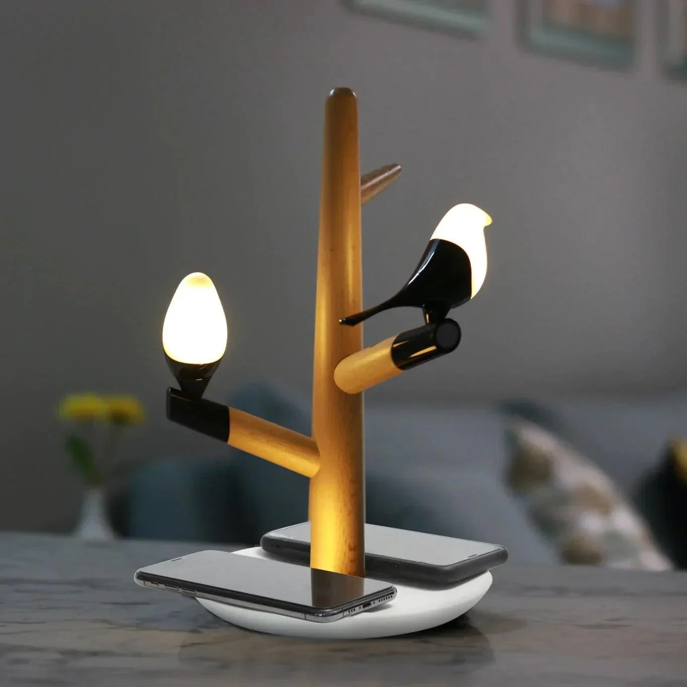 Bliss Lamp with Dual Wireless Phone Charger -  - #tag1#