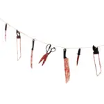 Blood knife halloween decoration tag1