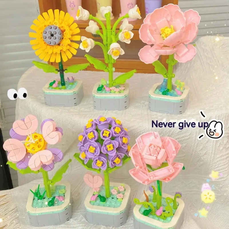 BloomBuilders Flower Garden Building Set tag1