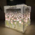 BlossomBox BeleuchteteGeschenkboxmitSeidenblumen