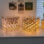 BlossomBox BeleuchteteGeschenkboxmitSeidenblumen