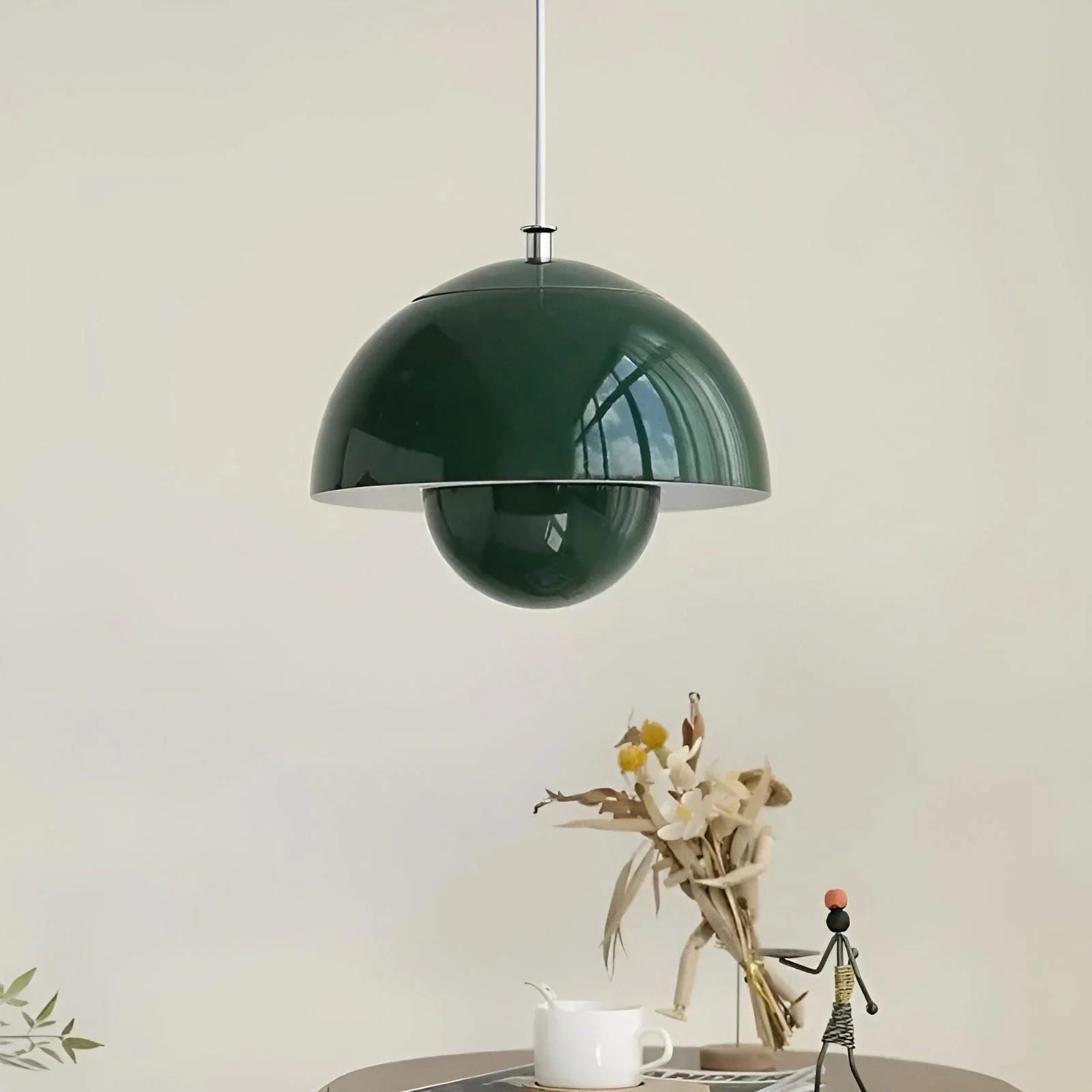 BlossomBud Pendant Light - Slim, Recessed Dome Pendant Lamp -  - #tag1#