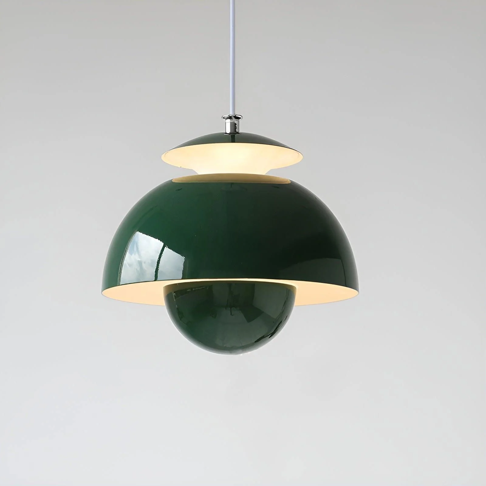 BlossomBud Pendant Light - Slim, Recessed Dome Pendant Lamp -  - #tag1#