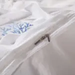 Blue Embroidery on White Duvet Cover set Egyptian Cotton Soft Bedding Set Hotel Duvet Cover Set edb4f0f3 db2c 4289 851c 4fae2eae6e13