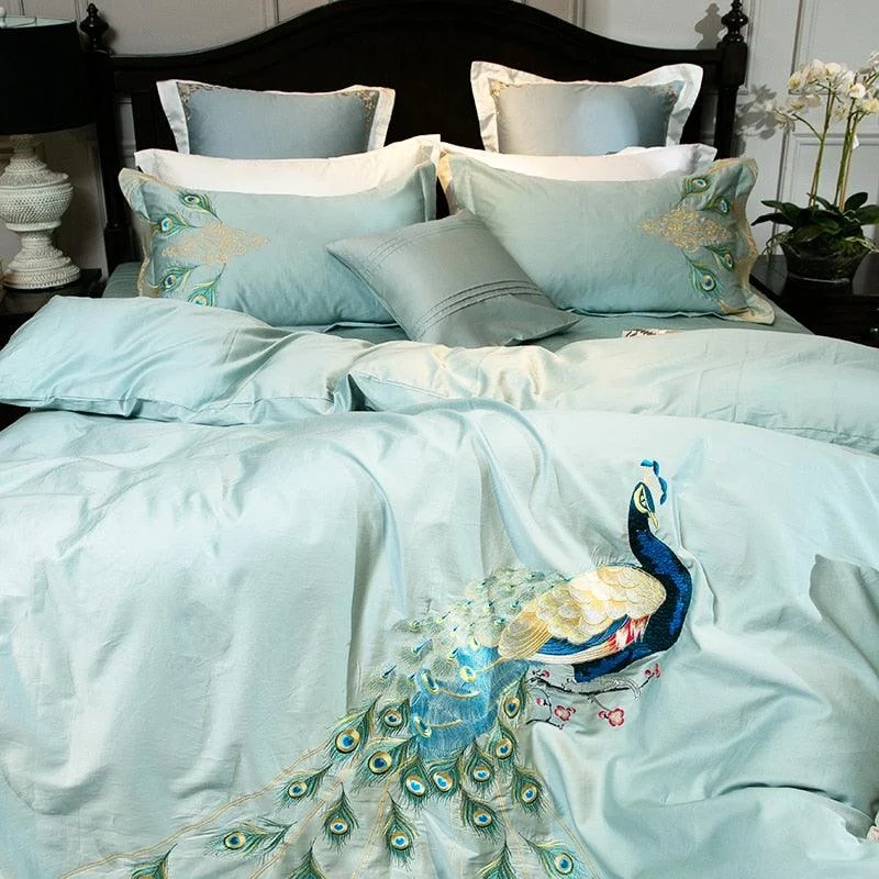 BlueCloud Peacock Bedding Set -  - #tag1#