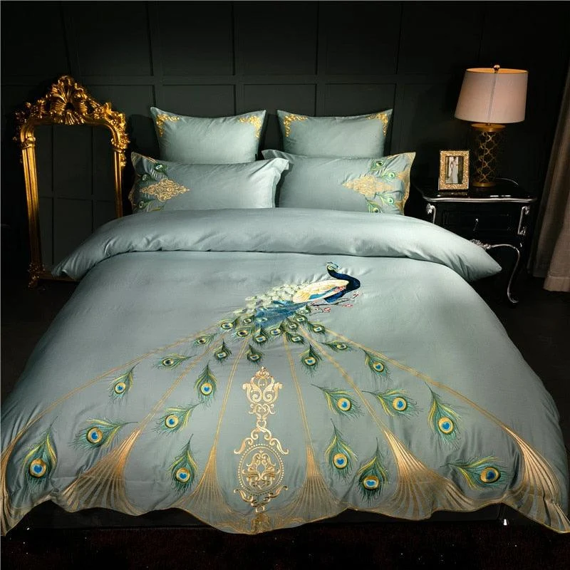 BlueCloud Peacock Bedding Set -  - #tag1#